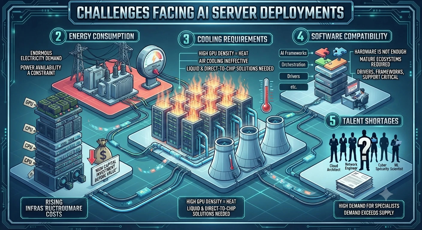 Challenges Facing AI Server Deployments