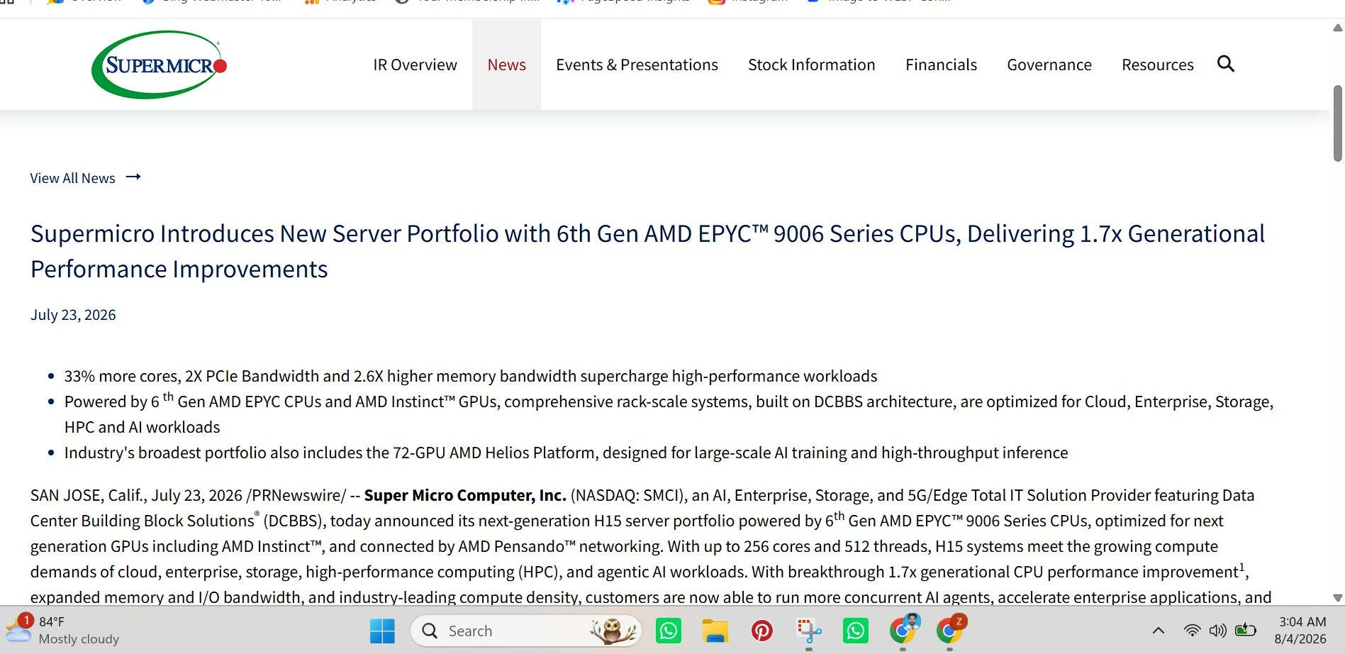 Supermicro Expands Its AI Server Portfolio