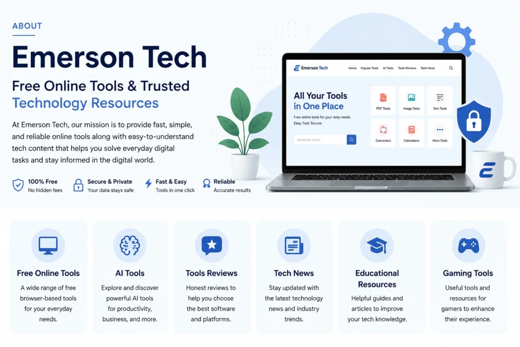 Emerson Tech free online tools homepage