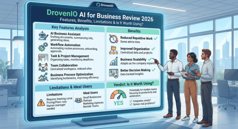 DrovenIO AI for Business Review 2026: Features, Benefits, Limitations & Is It Worth Using?